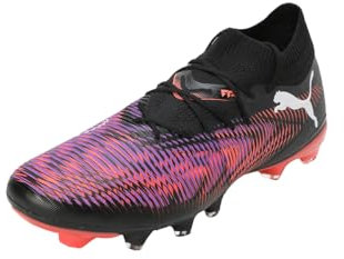 Puma Future 8 Match FG/AG, Unisex Fussballschuh, Puma Black-Puma White-Glowing RED,