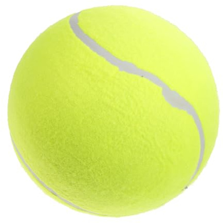 EXHUMKY Riesiger Tennisball Für Hunde Großer Aufblasbarer Spielball Langlebiges Kau-Spielzeug Für Haustiere Für Wurfspiele Und Outdoor-aktivitäten