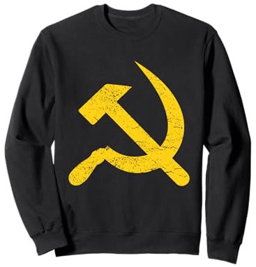 Falce e martello Stella CCCP Unione Sovietica Rossa Felpa