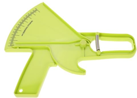 VICASKY Instrumento de Pliegues Cutáneos Calibrador Grasa Corporal de Verde de Plástico de Prueba Exacto y Fácil de Usar para Medición en Seguimiento Fitness y Uso Doméstico