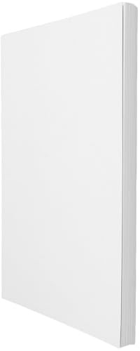 Hemobllo A5 White Textured Binder Covers 100 Sheets Set, Document Presentation Covers for Office, School Project, Thermal Binding Report Folder Accessories