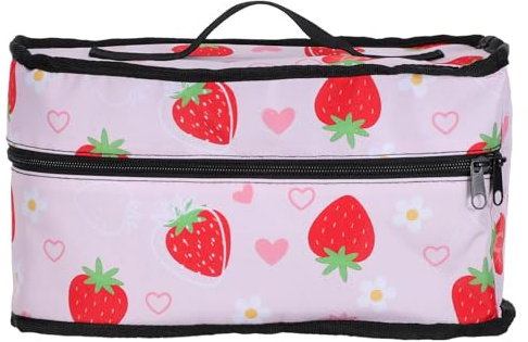 Lurrose Étui de Voyage pour Fer à Repasser Compact Mallette Légère Zippée de Rangement pour Fer à Vapeur Support Portable Accessoire Pratique pour Usage Domestique et Voyage