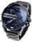 FENKOO Orologio Da Uomo Al Quarzo, Orologio Sportivo Con Doppio Fuso Orario, Calendario Con Cinturino In Acciaio Inossidabile, Orologio Da Polso