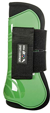 HKM Gamasche-9199 grassgrün/schwarz One Size