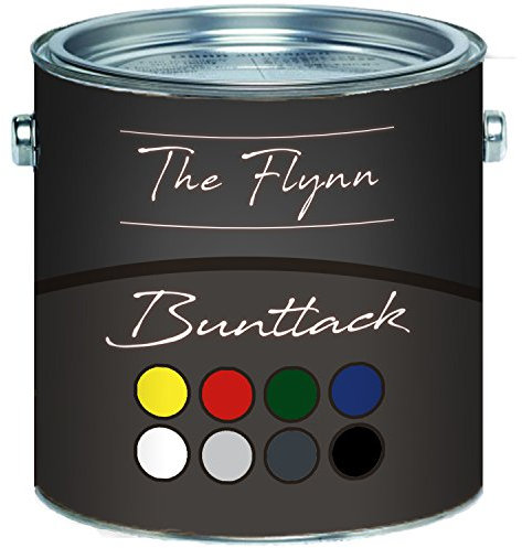 The Flynn Buntlack hochwertige Farbe für Holz und Metall - hervorragender Schutz für anspruchsvolle Holz- und Metallanstriche (5 L, Weiß (RAL 9010))