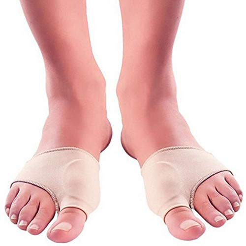 Pedimensions Superelastiskt skydd för fot- Lindra fotsmärta och lugna ömma ömma buljonger - Minskar tendensen mot knölar - unisex - fotvård (Bunionlindrande ärm, 2 par - 4 st)