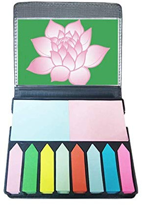 Blumentopflanze Lotusblume rosa Muster selbstklebende Notizzettel Farbe Page Marker Box