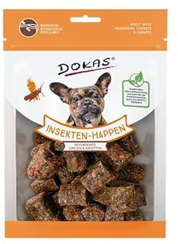 Dokas Dog Insekten-Happen Mehlwürmer, Grillen, Karotte100 g (Menge: 10 je Bestelleinheit)