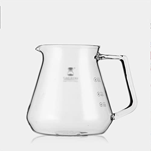 Bricco Per Latte Borosilicato Bruck Brucking Brucking Bruck12.1oz / 20.0oz Fratelli Brucca in vetro soffiato a mano Brocchetta Milk Sforms tazza con scala trasparente Semplice ( Dimensione : 600ml )