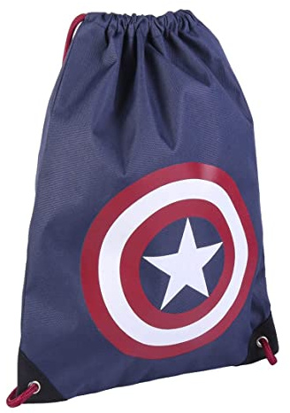 CERDÁ LIFE'S LITTLE MOMENTS - Bolsa Mochila Cuerdas Infantil de Capitan America - Licencia Oficial Marvel