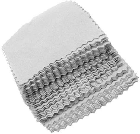 SUPVOX 100pièces Chiffons de Nettoyage Polissage pour Bijoux Éliminent Facilement Les Traces de Doigts Poussière