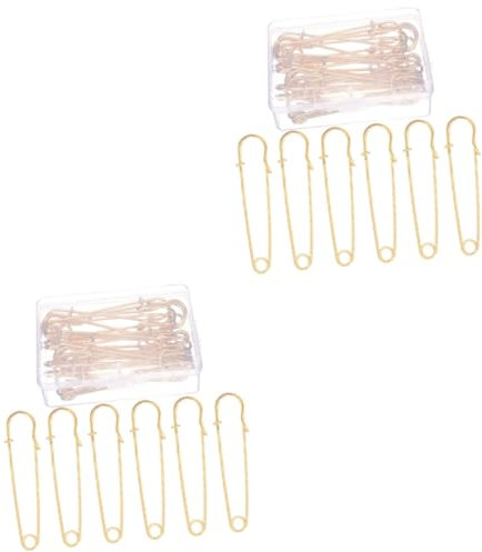 NUOBESTY 20stücke Retro Sicherheitsnadel Nadel Für Bastelprojekte Robust Und Rostfrei Als Brosche Für Damen Schützt Vor Körperexposition Goldfarben