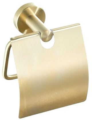 Taschentuchbox, Toilettenpapierhalter, Toilettenpapierhalter, gebürsteter Gold-Edelstahl-Anhänger, Papierhaken, Handtuchhalter, Rollenpapierhalter mit Abdeckung, Hardware-Zubehör