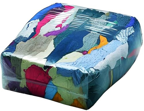 Bricoloco Trapos de Limpieza múltiples usos domésticos y Profesionales. Taller, Cocina, Cristales, Limpiar Coche. Paños Multiusos para Limpiar y Absorber. (Colores, Pack 10 kg. Variedades Calidad B)
