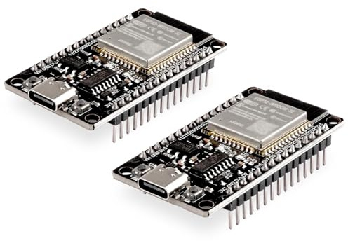 Diymore 2 pezzi per ESP32 Scheda di sviluppo Nodemcu per ESP32 NodeMCU Modulo USB C 2.4 GHz WLAN WiFi Bluetooth CH340 Chip