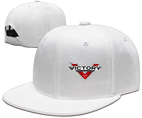 POY-SAIN Victory USA Motorcycle Logo Hip Hop Cap Hat for Adult Black White