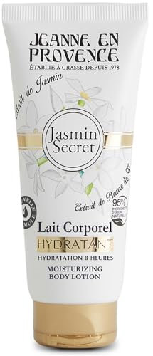 JEANNE EN PROVENCE - Intensivt återfuktande och parfymerad kroppsmjölk - jasmindoft - 95% ingredienser av naturligt ursprung - torr hud - tillverkad i Frankrike med fet - 200 ml