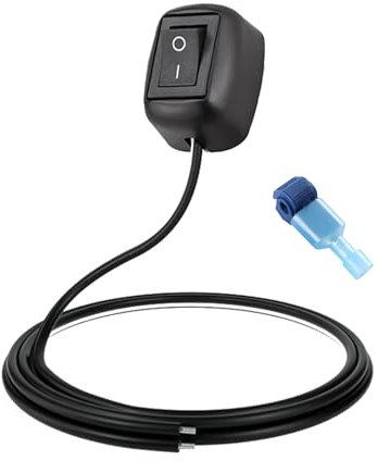 Flaconi Kfz Schalter,12v Schalter Wasserdicht,Auto Druckschalter EIN/Aus 12V-230V 10A Oberflächenmontage Schalters,Geeignet für Selbstklebende Druckknopfschalter für Nebelscheinwerfer im Auto