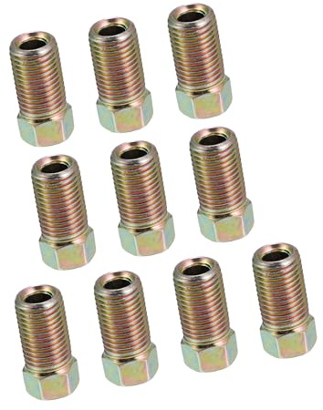 A ABSOPRO 10 Stück Motorrad Bremsleitung Rohrverschraubungen 3/8 x 24 UNF für 3/16 Zoll Artikel Ersatz