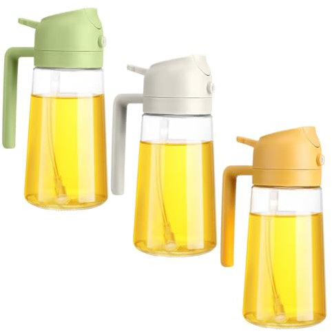 3 Piezas Dispensador de Aceite， Botella Dispensadora de Aceite， Pulverizadores de Aceite， Pulverizador de Aceite Spray， para Aceite de Cocina, Aceite de Oliva, Salsa de Soja, Vinagre, Jugo de Limón