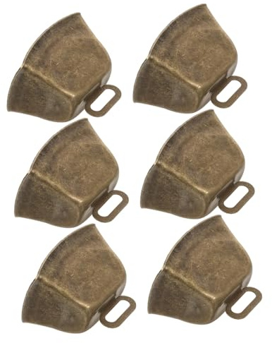 VICASKY 6stücke Kuhglocken aus Metall für Tiere Kleine Glöckchen für Bauernhof Tier-Anti-Verlust-Glocken Formstabil und Bruchfest