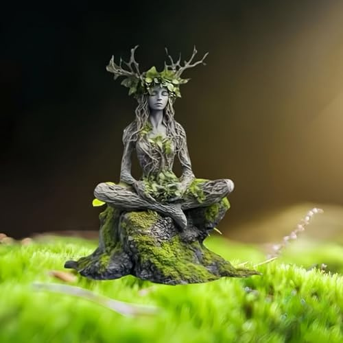 Generisch Gartenfiguren für Draußen Wetterfest, Wetterfeste Elfen-Gartendeko, Schildkröte und Gartenzwerg Statue, 2D Harz Gartendeko Figuren, 2D Teich Deko Geschenk (Color M)