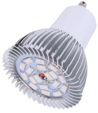 LUCKDANO LED Wachsen Glühbirne Blumenpflanze Hydroponische Wachstumsbirne 18W 18 LED Wachsen Lampe Pflanzenanbau Lampe Vollspektrum für Blütenhydroponic Saatgut Organisches Gewächshauspflanz