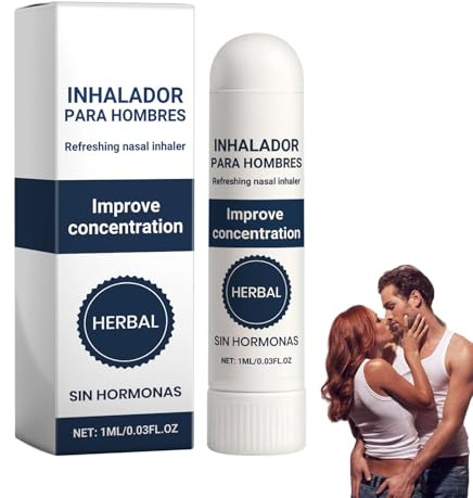 Inhalador para hombres, inhalador nasal natural en barra, inhalador nasal complejo para hombres, aumento de vitalidad masculina (1 Pcs)