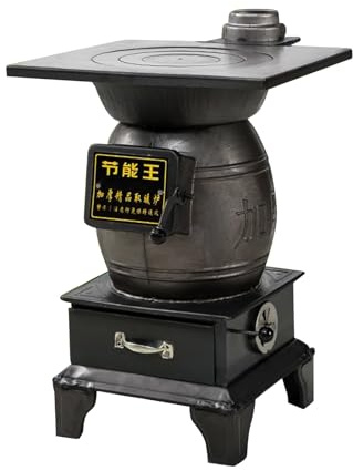 Stufa a Legna Ventilata per Interni, Stufa da Esterno, Campeggio Cucina Senza Fumo, per Interni ed Esterni(55cm/21in)