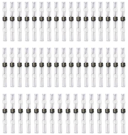 Eagles 50pcs Cosses Electriques Souder Gaine Thermorétractable Terminaux Cuivre Electrique, Fil Câble Connecteur,Blanc