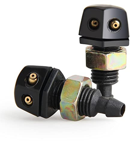 CarBole Pompa universale per lavavetri anteriore: 2 pezzi di ricambio per ugelli per tergicristalli e tergicristalli