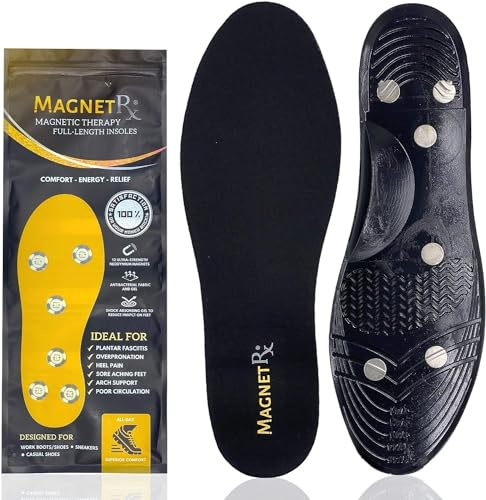 MagnetRX® Magnetic Shoe Insoles - Gel Comfort Magnetic Shoe Inserts with Magnets (Women’s: US 5-10 / EU 35-40)