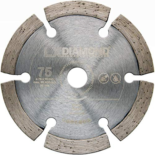 LXDIAMOND Diamant-Trennscheibe 75mm x 10mm Premium Diamantscheibe für Beton Ziegel Universal passend für Akku Winkelschleifer 76mm