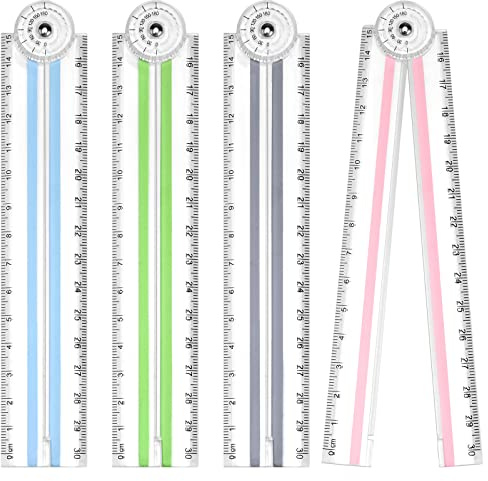 Gukasxi 4 Stücke Klappbares Gerades Lineal 30cm Kinder Zeichnen Lineal