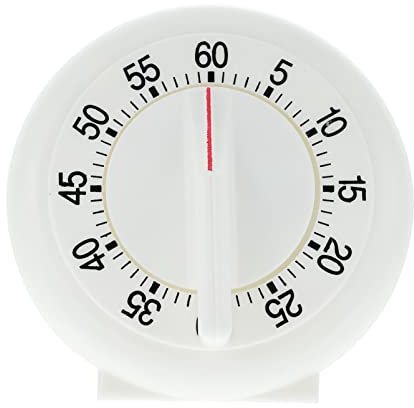 DOITOOL Second Cooking Timer Circle Kitchen Timer Clock Manual Wind up No Battery Needed