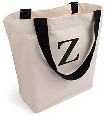 Cottonbagjoe Shopper Baumwolltasche 45x38x16 cm – Stofftasche mit Reißverschluss Innentasche, stabile Canvas Einkaufstasche mit Bodenfalte & langen Henkeln – OEKO-TEX® STANDARD 100