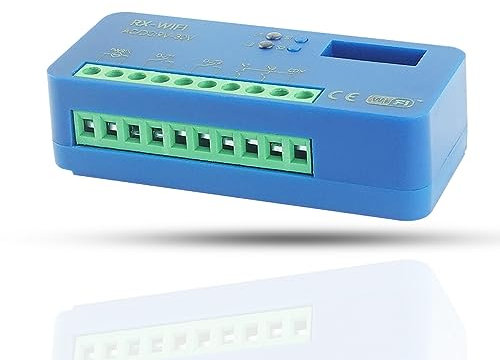 Universal Schartec RX-Wifi WiFi Receiver for Gate Operators - Control Electric Garage Doors Conveniently via SCHARTEC Smart App - Compatible with Tuya Smart Home Devices - Includes 2-Channel Design