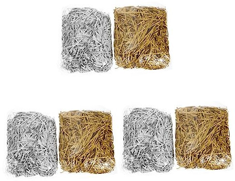 SOLUSTRE 6packungen Schredderschnipsel Metallic Und Hochwertige Füllmaterialien Für Geschenkboxen Hochzeiten Geburtstagsfeiern Und Mehr Dekorative Verpackungsfüllung