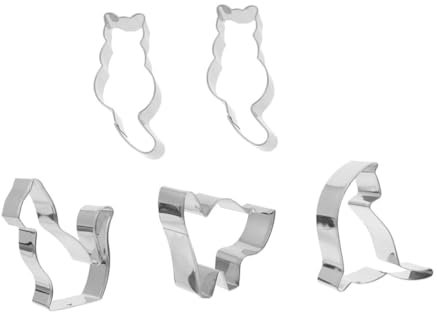 Zerodeko 15pezzi Stampo Biscotti Forma Di Gatto Di Modelli Per Biscotti Inossidabile Strumento Da Cucina Riutilizzabile e Facile Da Pulire Per Decorazioni e Attività Di Cottura
