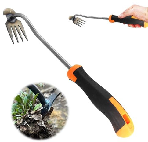 YuuFcy Gartenarbeit Hand Unkrautstecher mit stiel, Unkraut Entferner Gerät, Unkrautjäter, Gartenwerkzeug, Fugenreiniger Unkraut, Unkraut Entferner Gerät, Gartenrechen Unkrautjäter (A)