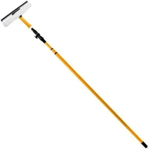 OAKHIVE 3.5m/11 Feet Heavy Duty Telescopic Window Cleaner for Windows and Glass Cleaning, Extendable Long Squeegee with 180 Degree Adjustable Conservatory Pole