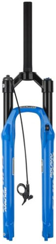 HIMALO Mountainbike Federgabel 26 27.5 29 XC/AM Luftgabel Federweg 100mm Zugstufe Einstellen 1-1/8'' Gerade Fahrrad Gabel QR 9x100mm Scheibenbremse(Blue Remote,27.5'')