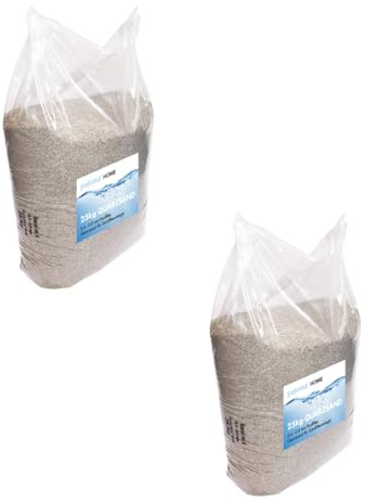 mituso pajoma® Quarzsand 2X 25 kg für Poolfilter & Sandfilteranlage | 0,4-0,8 mm Körnung, hochrein | Aquarien- und Bausand | gerundete Kanten, vielseitig einsetzbar