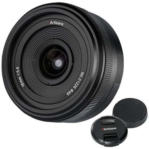 7artisans 18mm F5.6 Camera Lens for L Mount,Full Frame 98.7° Viewing Angle Lightweight and Slim Lens for Portraiture,Scenery,Documentary Prime Mirrorless Lens for Panasonic S,DC-S,Leica/Sima L Series