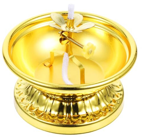 Cabilock Öllampe Vintage Stil Buddha Dekoration Für Innenraum Tisch Kamin Schreibtisch Petroleumlampenöl Schmuck Anbetung Eleganz Zuhause