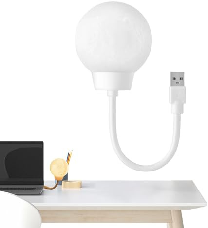 Luce notturna LED attivata dalla voce - lampada da tavolo intelligente con 3 modalità di illuminazione regolabili, lampade alimentate da USB | Lampada da tavolo ricaricabile portatile con timer per la