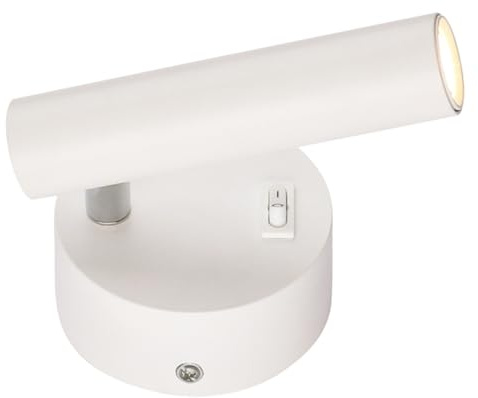 HONITANO Lámpara de Pared Moderna para Lectura Luz Blanca LED Diseño Creativo y Elegante para Dormitorio y Sala Montaje Mural Cabeza Luz de para Interiores