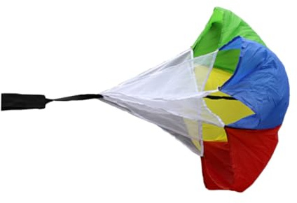 ibasenice Parachute de Résistance Coloré pour Entraînement Sportif Fitness et Course Équipement de Force Athlétique pour Améliorer Vitesse et Endurance