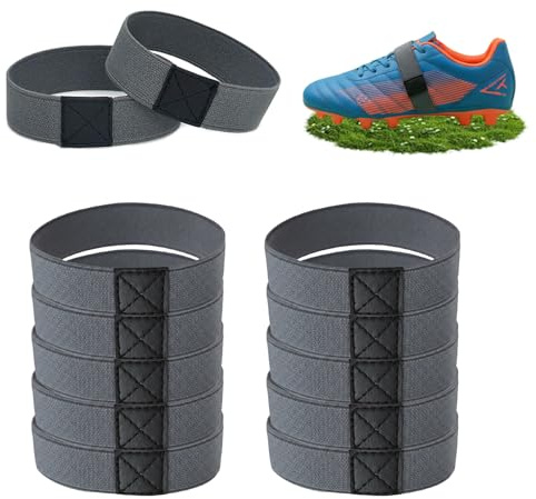 6 Paia Lacci Scarpe Elastici Anticaduta, Cinghie Fermalacci Per Scarpe Con Tacco Alto, Calcio Cinghie Elastiche Semplici, Per Allacciare Scarpe, Cinghie Ausiliarie Per Scarpe da Calcio