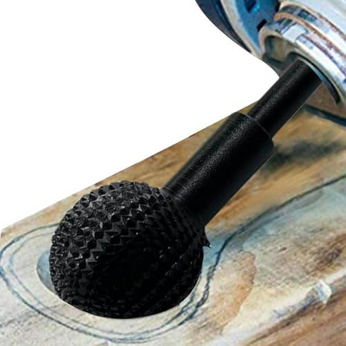Utensilios de tallado de madera, ranura esférica de la cabeza rotativa con para el cincel | Herramienta de lijado de acero al carbono, accesorios abrasivos para procesamiento manual, escultura, a